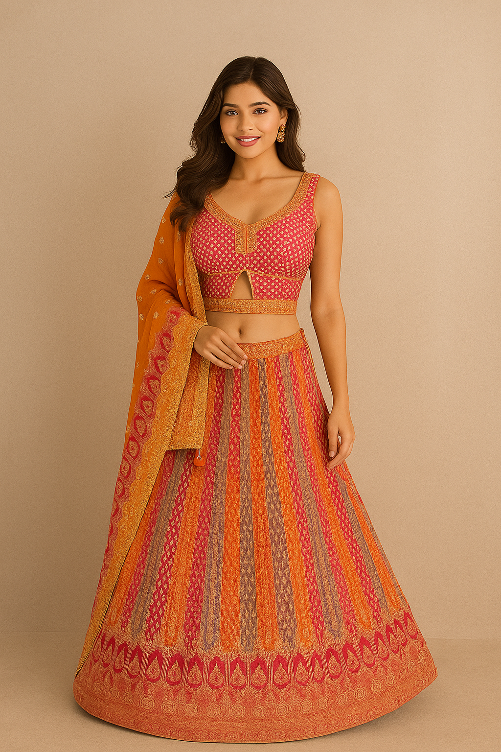 “Elegant Banarasi Lehenga on Rent